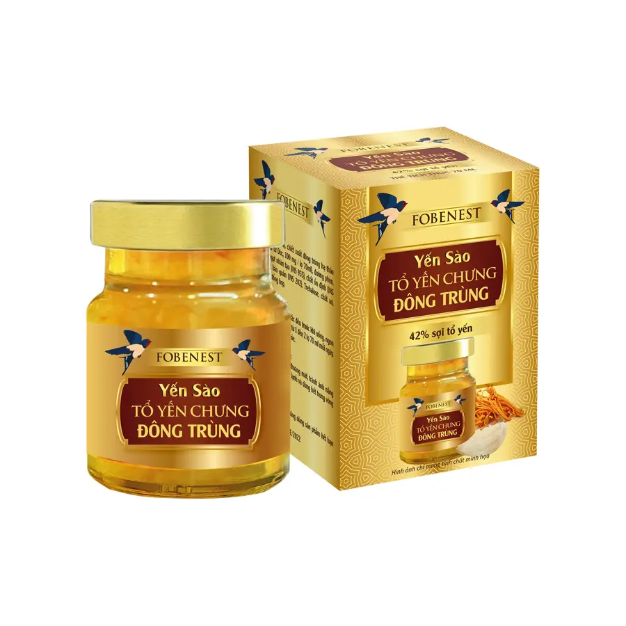 Yến sào Đông trùng Hạ thảo FOBENEST 42%